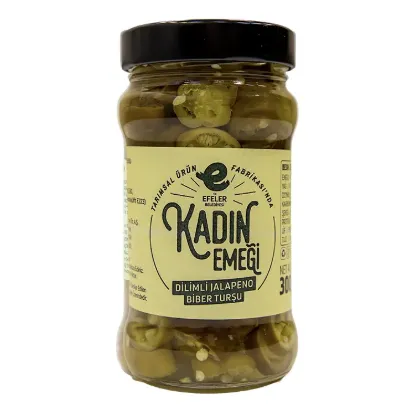 300 G Cam KVZ Dilimli Jalapeno Turşu resmi