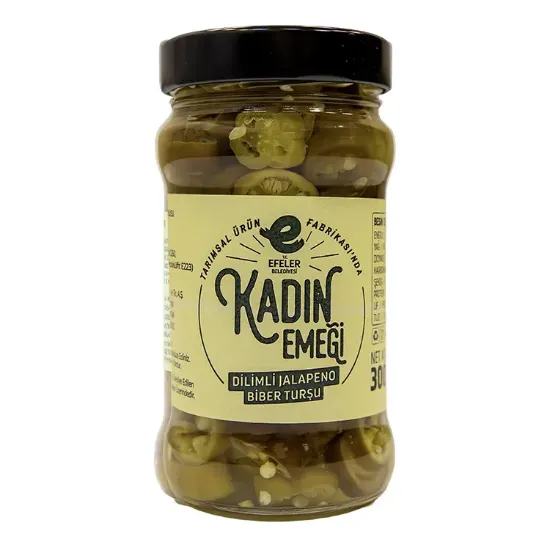 300 G Cam KVZ Dilimli Jalapeno Turşu resmi