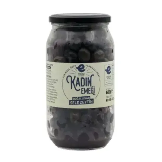 600 G Cam KVZ Doğal Siyah Sele Zeytin resmi