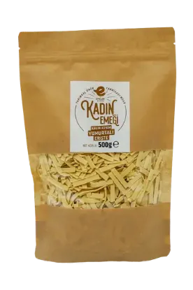 500 G Kraft Amb Yumurtalı Kalın Kesim Erişte resmi