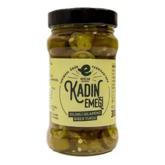 300 G Cam KVZ Dilimli Jalapeno Turşu resmi