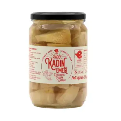 680 G Cam KVZ Doğranmış Çanak Enginar Konservesi resmi